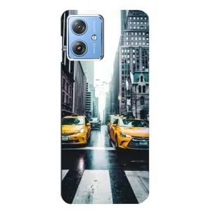 Силиконовый бампер (Работники) на Motorola MOTO G54 / G54 Power (Такси)