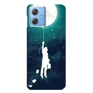 Чехол (ТПУ) с планетами на Motorola MOTO G54 / G54 Power (To The moon)