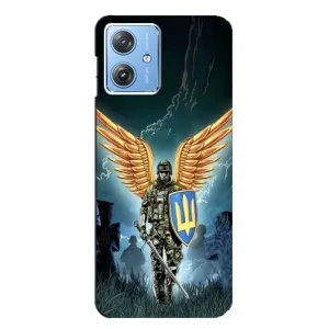 Патриотический Чехол для Motorola MOTO G54 / G54 Power (ЗСУ з крильями)