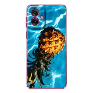 Чехол с изображением вкусной еды для Motorola Moto G55 (Ананас)