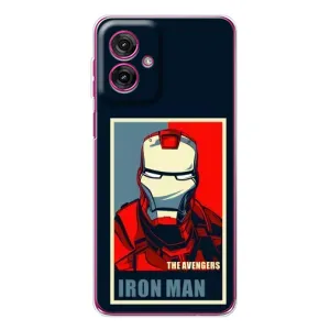 Чехол Супергерой Железный человек на Motorola Moto G55 (Art Iron man)
