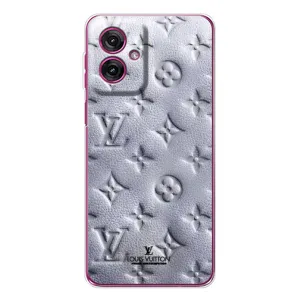Текстурный Чехол Louis Vuitton для Мото Джи 55 (Белый ЛВ)