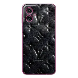 Текстурный Чехол Louis Vuitton для Мото Джи 55 (Черный ЛВ)