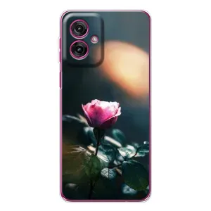 Чехлы с принтом Розочки для Motorola Moto G55 (Цветок ночной)