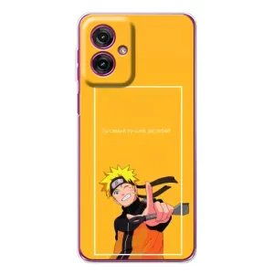 Чехлы с принтом Наруто на Motorola Moto G55 (Даттебаё)