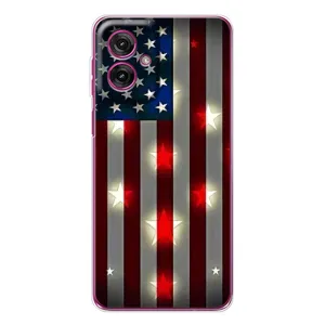 Чехол Флаг USA для Motorola Moto G55 (Флаг США 2)