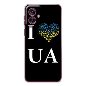 Силиконовый Чехол на Motorola Moto G55 (Я-Украина) (I Love UA)