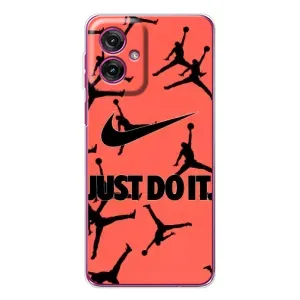 Силиконовый Чехол Nike Air Jordan на Мото Джи 55 (Just Do It)