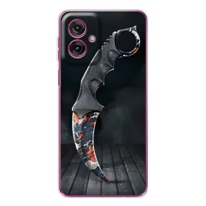 Чехол КИБЕРСПОРТ для Motorola Moto G55 (Кинжал КС ГО)