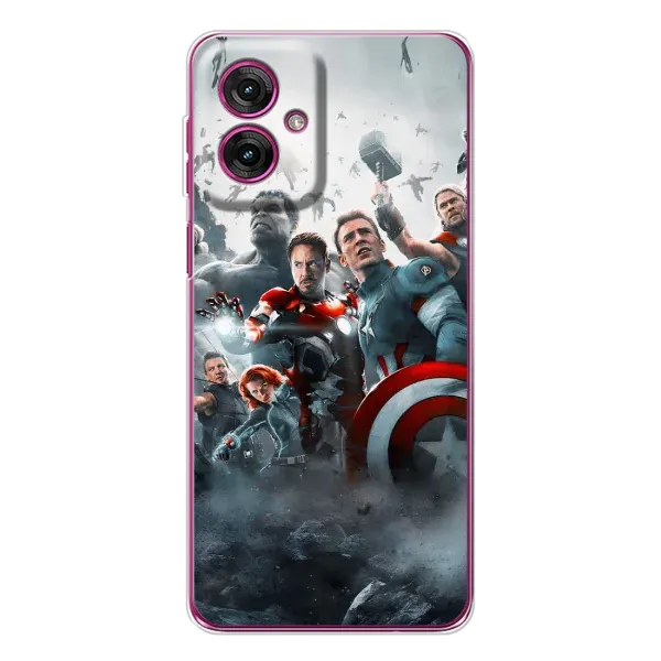 Чехол с рисунком «Команда марвел» для Motorola Moto G55 Чехол с рисунком «Команда марвел» для Motorola Moto G55