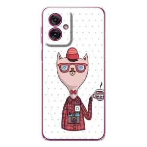 Чехол на тематику: Коты для Motorola Moto G55 (Кот аристократ)