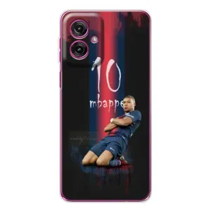 Чехол (TPU) с Футболистом на Motorola Moto G55 (MBAPPE 10)