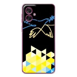 Чехол на Motorola Moto G55 Украинский дизайн (Мир для Украины)