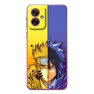 Купить Чехлы на телефон с принтом Anime для Motorola Moto G55 (Naruto Vs Sasuke)