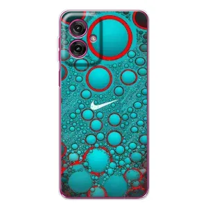 Силиконовый Чехол на Motorola Moto G55 с картинкой Nike (Найк зеленый)