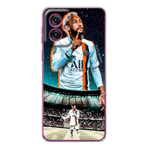Силиконовый Чехол Motorola Moto G55 (Неймар ПСЖ)