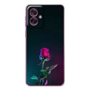 Чехлы с принтом Розочки для Motorola Moto G55 (Ночная роза)
