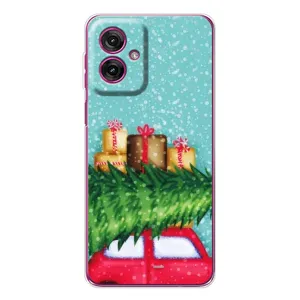 Чехол Новогодняя Елка на Motorola Moto G55 (Новогодние подарки)