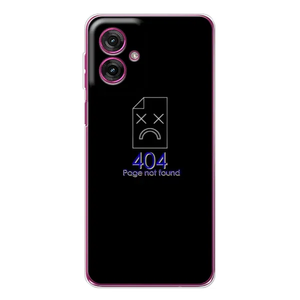 Чехол с рисунком «Ошибка 404» для Motorola Moto G55 Чехол с рисунком «Ошибка 404» для Motorola Moto G55