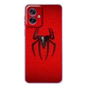 Чехол Супергерой Человека Паука на Motorola Moto G55 (Паук марвел)