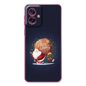 Чехол Санта Клаус для Motorola Moto G55 (Подарки от Санты)