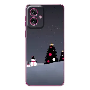 Чехлы на Новый Год Motorola Moto G55 (Снеговички)