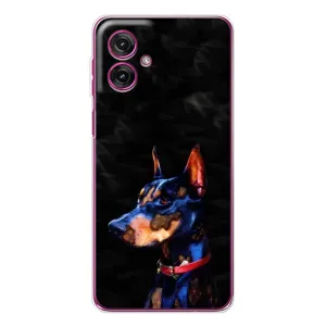 Бампер для Motorola Moto G55 с картинкой "Песики" (Собака Мопс)