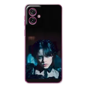 Чехлы с принтом Уэнсдей на Motorola Moto G55 (Танец Уэнсдей)