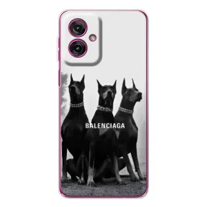 Чехол ДОБЕРМАН для Motorola Moto G55 (Три добермана)