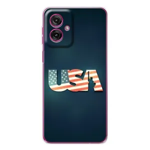 Чехол Флаг USA для Motorola Moto G55 (USA)