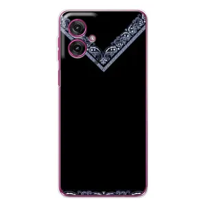 Силиконовый Чехол на Motorola Moto G55 (Воротник вышиванки)
