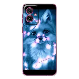Чехол с Лисичкой для Motorola Moto G55 (Яркая Лиса)