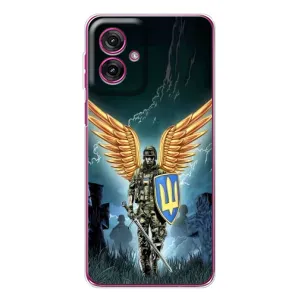 Патріотичний Чохол для Motorola Moto G55 (ЗСУ з крильми)