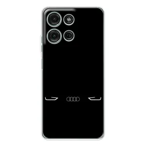 Силиконовый бампер с картинкой машины на Motorola MOTO G56 (Силует Audi)