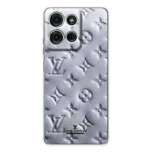 Текстурный Чехол Louis Vuitton для Мото Г56 (Белый ЛВ)