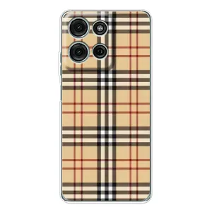 Чехол с Брендами одежды на Мото Г56 (Burberry стиль)