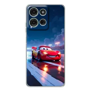 Чехол с принтом Маквин для Motorola MOTO G56 (Ночной Маквин Тачки)
