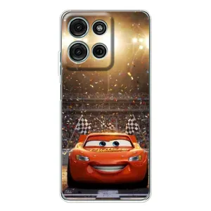 Чехол с принтом Маквин для Motorola MOTO G56 (Молния Маквин стадион)