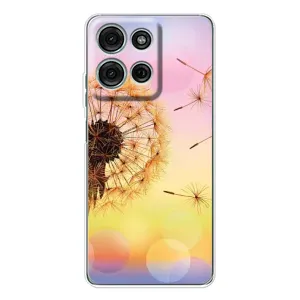 Силиконовый Чехол с одуванчиками на Motorola MOTO G56 (Цветок-одуванчик)