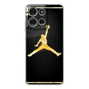 Силиконовый Чехол Nike Air Jordan на Мото Г56 (Джордан 23)