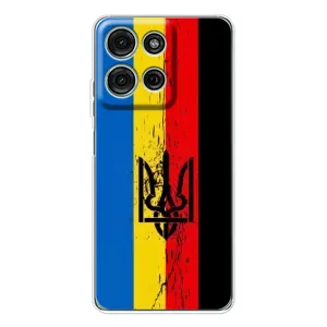 Чехлы УПА (Красно-Чёрный) на Motorola MOTO G56 (Флаг УПА)