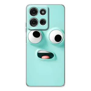 Силиконовые Чехлы (смешные стикеры) для Motorola MOTO G56 (Забавное мятное лицо)