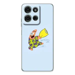 Чехлы с Патриком на Motorola MOTO G56 (Патрик с подушкой)
