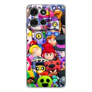Силиконовый Чехол на Motorola MOTO G56 с картинкой Brawl Stars (Персонажи)