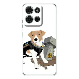 Чехол с принтом Собаки Патрон для Motorola MOTO G56 (Пёс Патрон с ракетой)