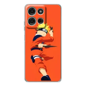 Чехлы с принтом Наруто на Motorola MOTO G56 (Силуэт Наруто)
