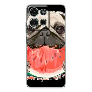 Чехол (ТПУ) Милые собачки для Motorola MOTO G56 (Смешной Мопс)