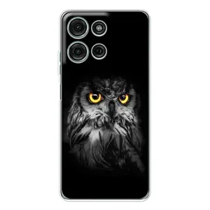 Чехлы с принтом СОВЫ для Motorola MOTO G56 (Сова на чёрном)