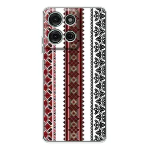Силиконовый Чехол на Motorola MOTO G56 с картинкой Вышиванки (Вышиваночки)