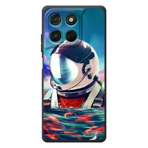 Силиконовый Чехол с принтом "Космонавты" на Motorola Moto G57 Power (Космонавт в воде)